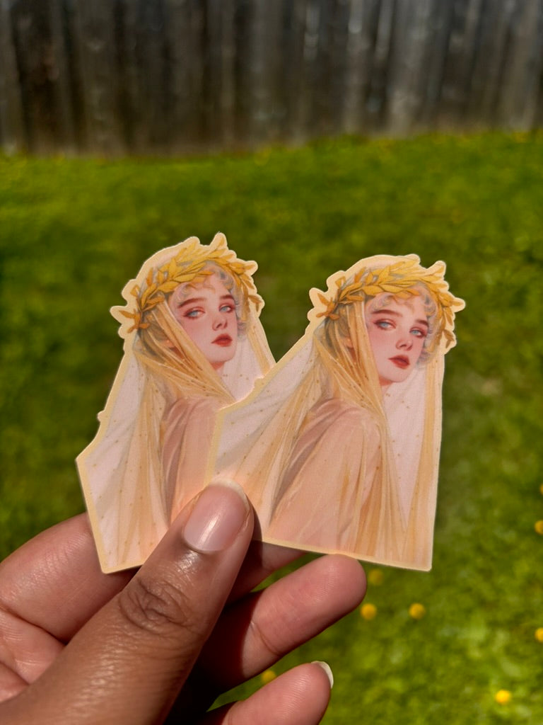 The Veiled Muse Vinyl Sticker
