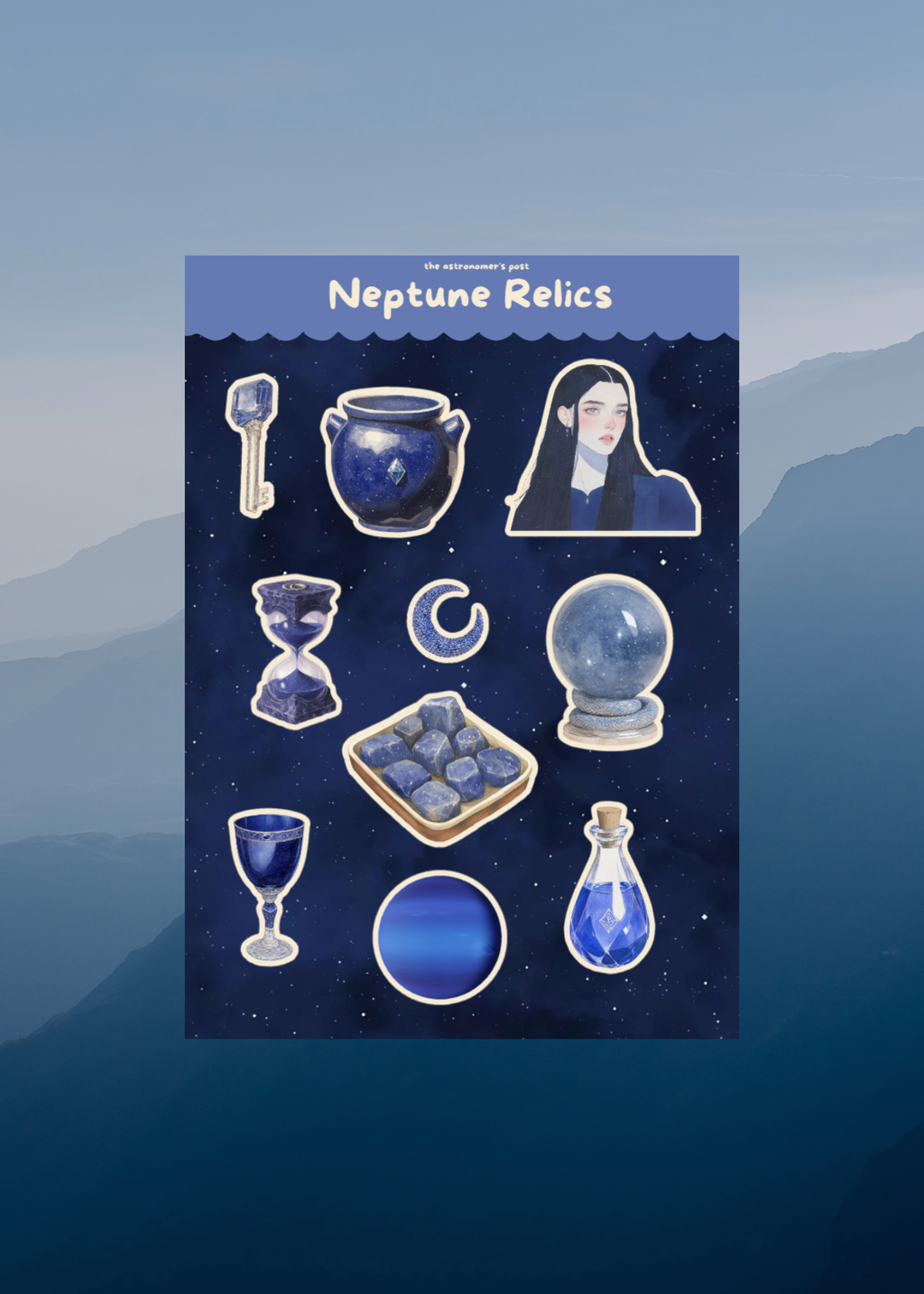 Neptune Relics Sticker Sheet